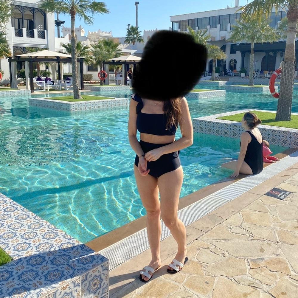 Black Two-Piece Swimsuit